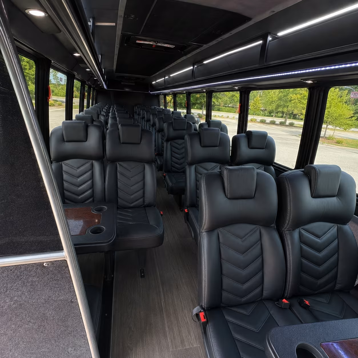 25 passenger minibus inside
