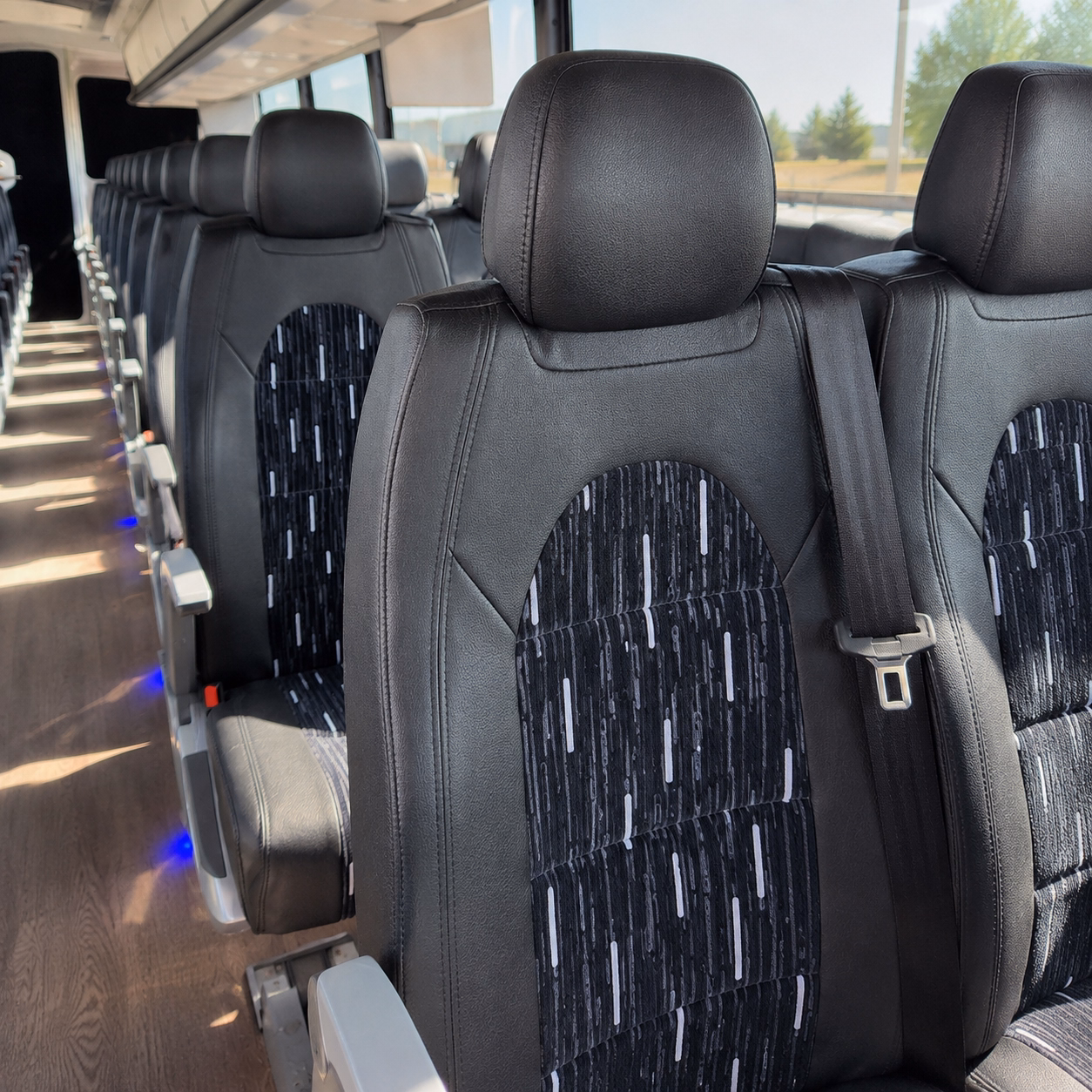 bloomington religious group transportation onboard seating