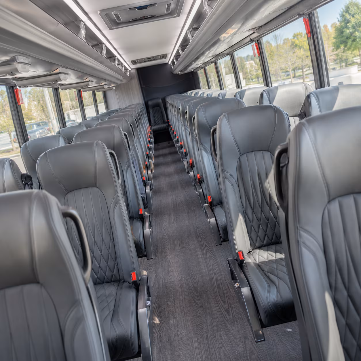 bloomington school event transportation onboard seating