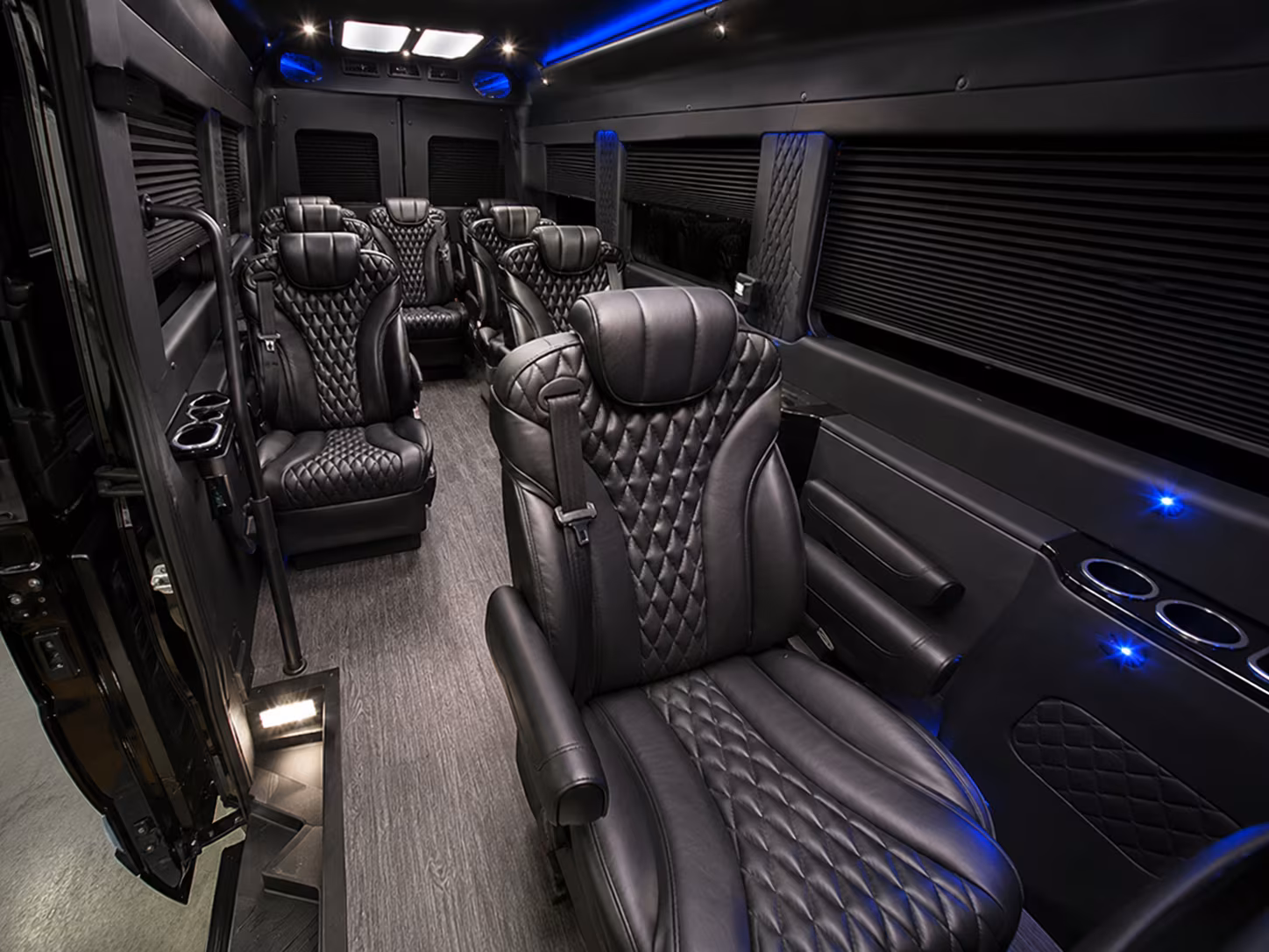 sprinter van with driver inside
